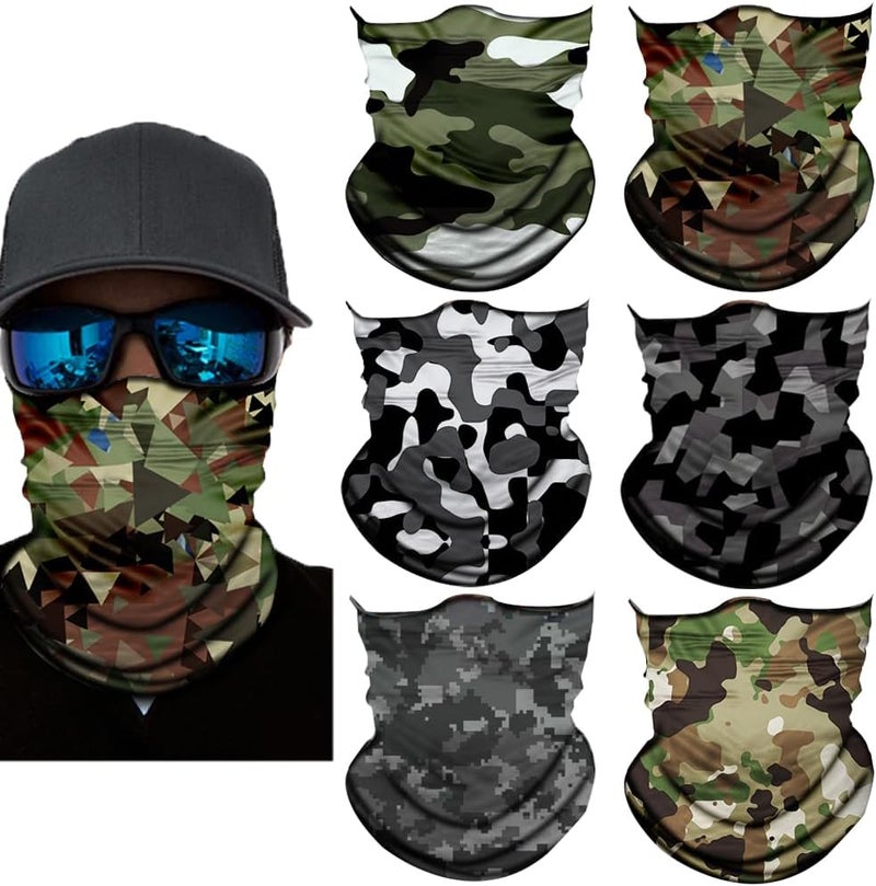 SIDAZON Neck Gaiter Mask,Bandana Gator Face Cover Mask Sun UV Protection,Neck Warmer Balaclava,Tube Face Scarf,Headband for Outdoor - Image 1